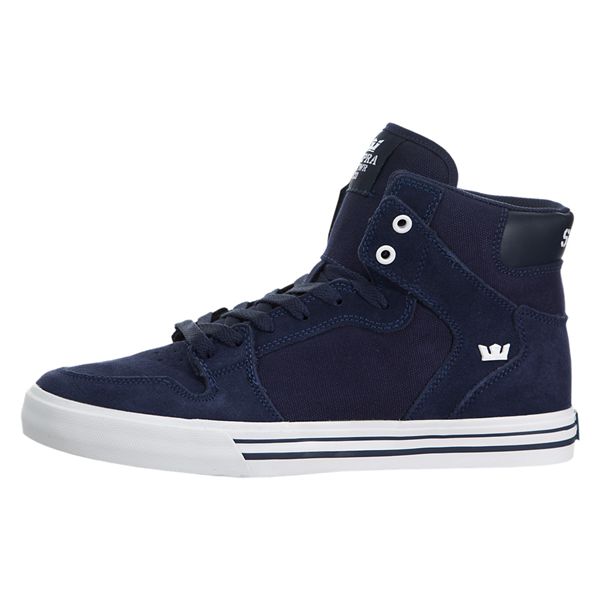 Supra Mens Vaider High Top Shoes - Blue | Canada B5923-7T46